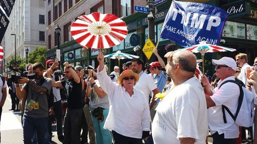 People in shopping mall