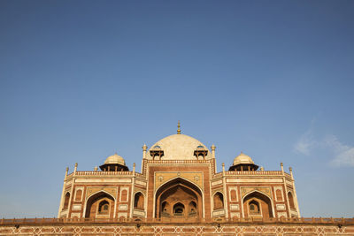 Low angle view of historic building against sky