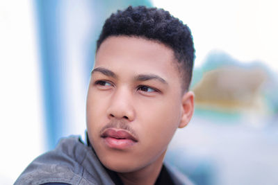 Close-up portrait of boy