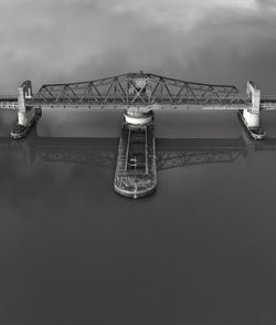 View of bridge over river against sky