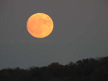 Scenic view of moon against sky at night