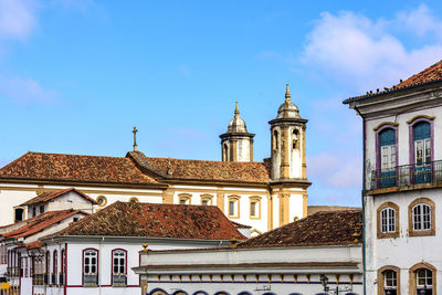 Low angle view of church against sky