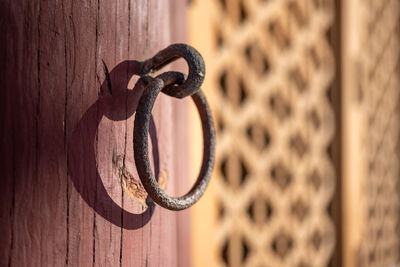 Close-up of rusty metal