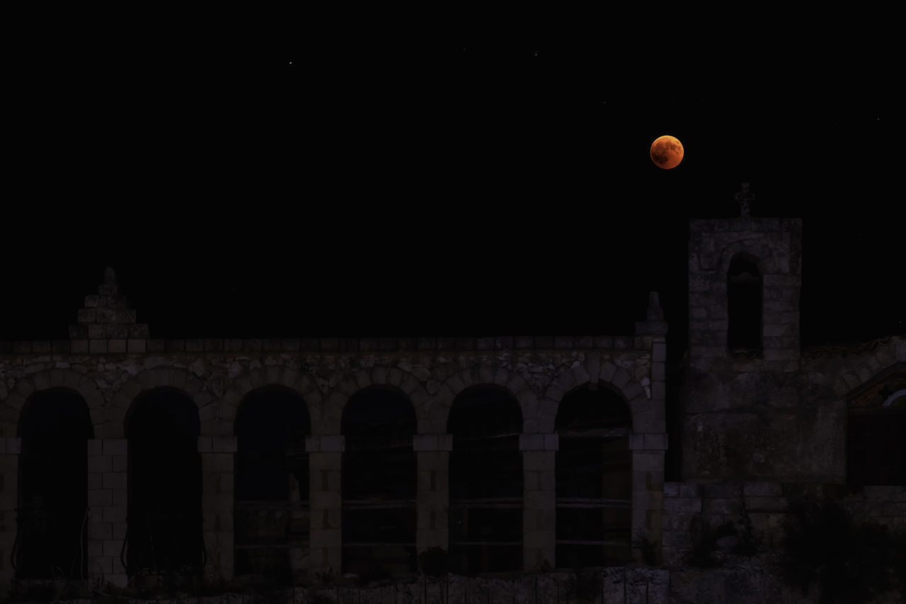 HISTORIC BUILDING AT NIGHT