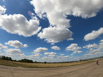 Scenic view of road against sky