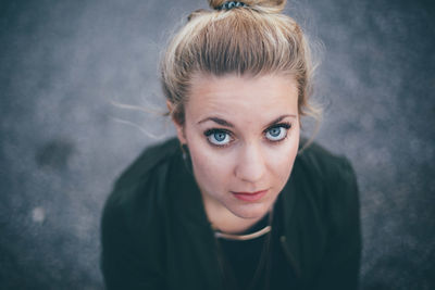 Close-up portrait of young woman