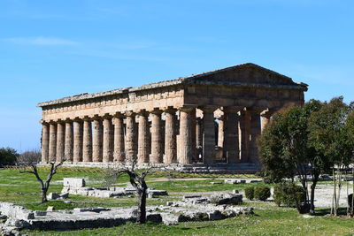 Built structure against blue sky