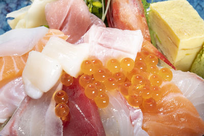 Close-up of fish served on plate