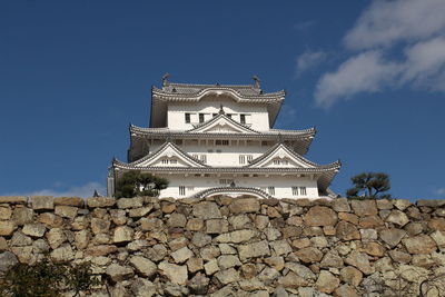 Low angle view of building against sky