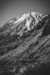 Low angle view of mountain against sky