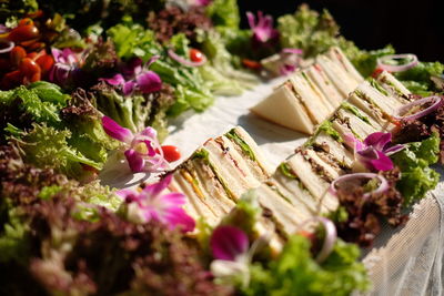 Close-up of food at market stall