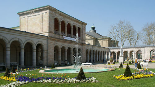 Facade of building with trees in foreground