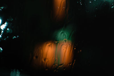 Full frame shot of wet glass