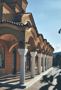 Exterior of historic building against sky