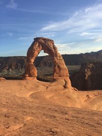 View of rock formations