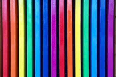 Full frame shot of colorful multi colored pencils