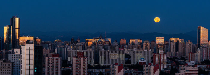 Panoramic view of buildings in city