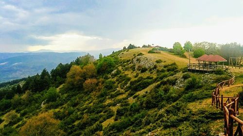 Scenic view of landscape against sky