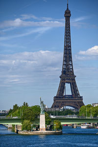 View of eiffel tower against sky