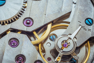 Full frame shot of machine part