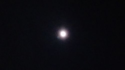 Scenic view of moon against sky at night