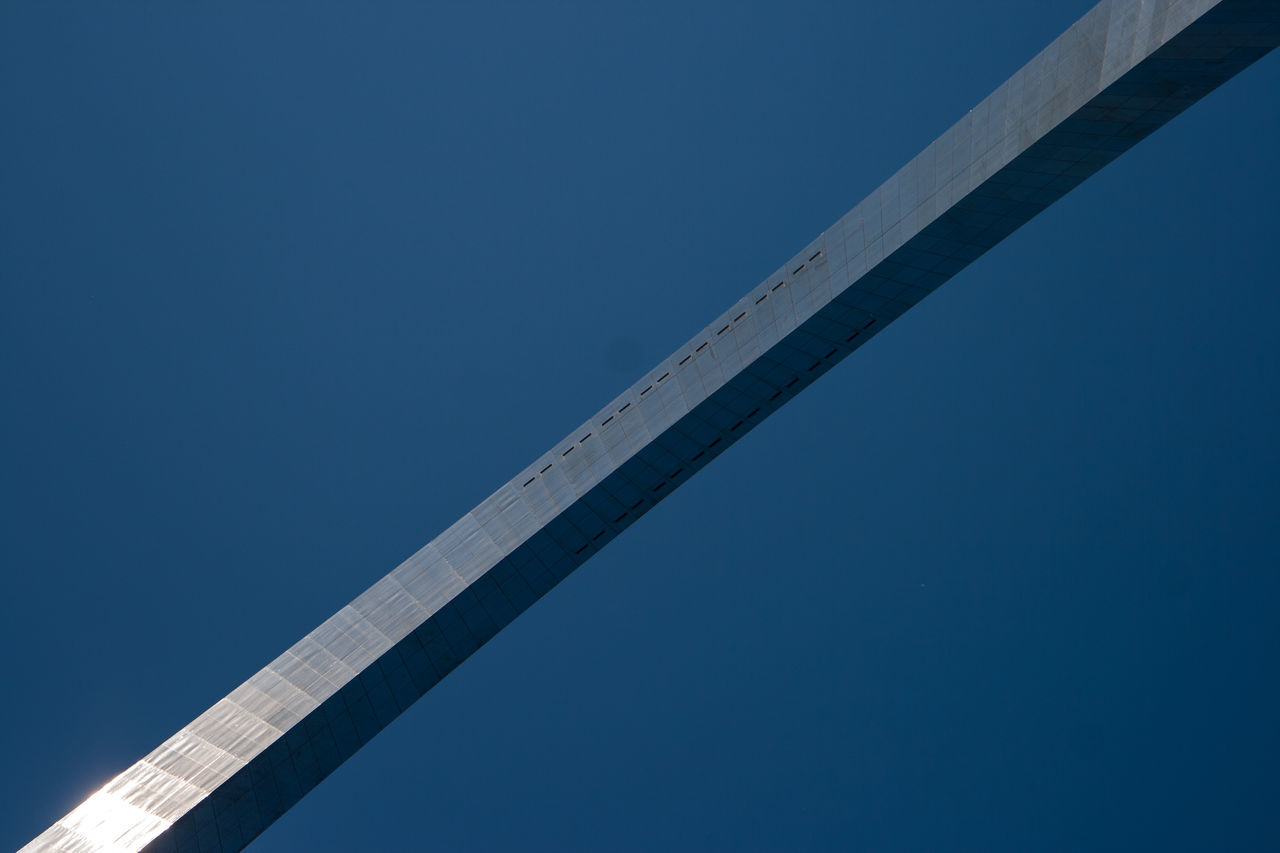 LOW ANGLE VIEW OF CRANE AGAINST CLEAR SKY