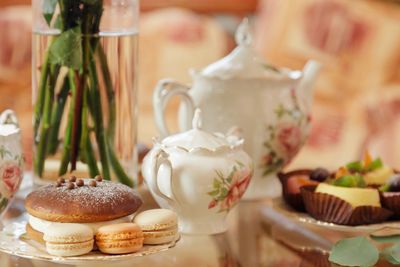 Close-up of cake on table