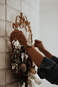 Close-up of human hand