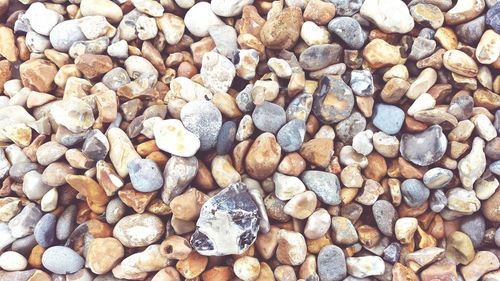 Full frame of pebbles