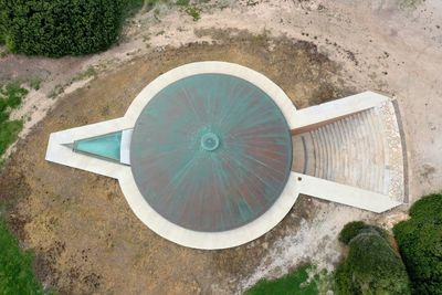 High angle view of archeological museum 