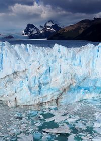 Iceberg by sea during winter