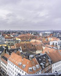 High angle view of cityscape