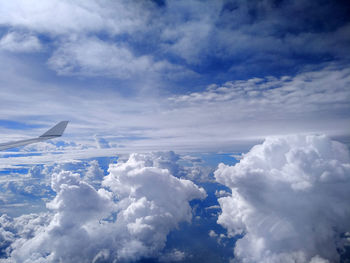 Aerial view of cloudscape against sky