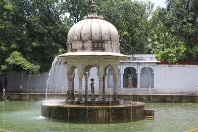 View of fountain in temple