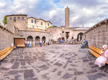 Group of people in historic building