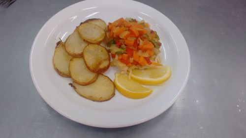 Close-up of food in plate