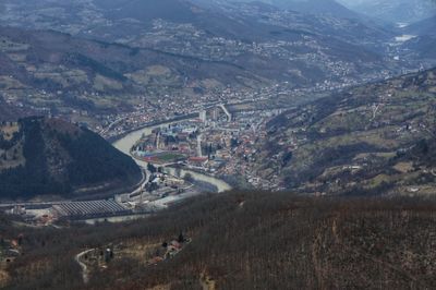 View of city priboj in serbia