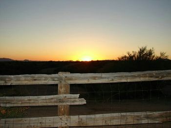 Scenic view of landscape at sunset