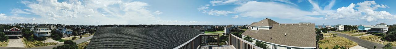 Panoramic view of buildings against sky
