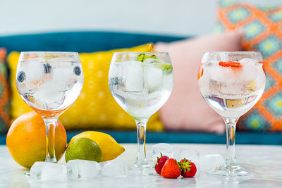 Close-up of drink on table