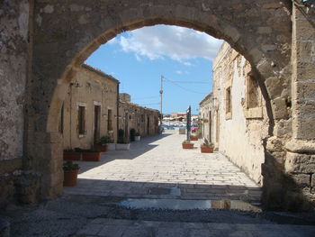 View of historical building against cloudy sky