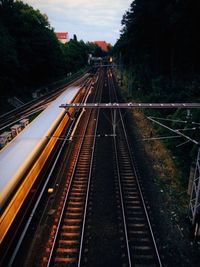 Railroad track at railroad station