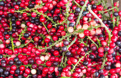 Full frame shot of cherries