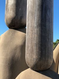 Close-up of wooden sculpture