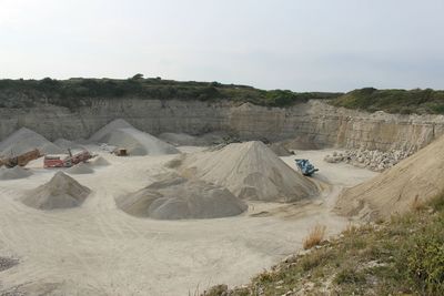 View of sand mine