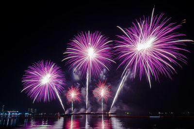 Fireworks at the new year's eve celebration