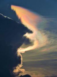 Scenic view of dramatic sky during sunset