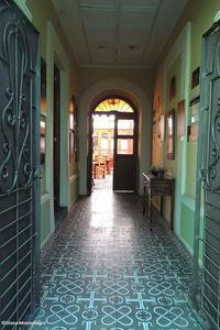 Interior of empty corridor