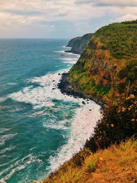 Scenic view of sea against sky