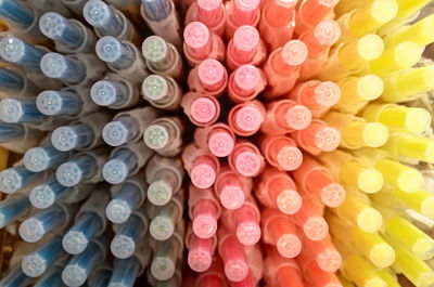 Full frame shot of multi colored pencils